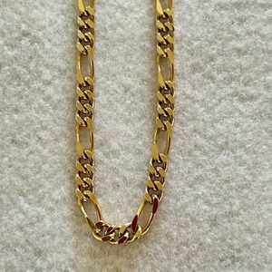 Gold plated Figaro chain 20 inch